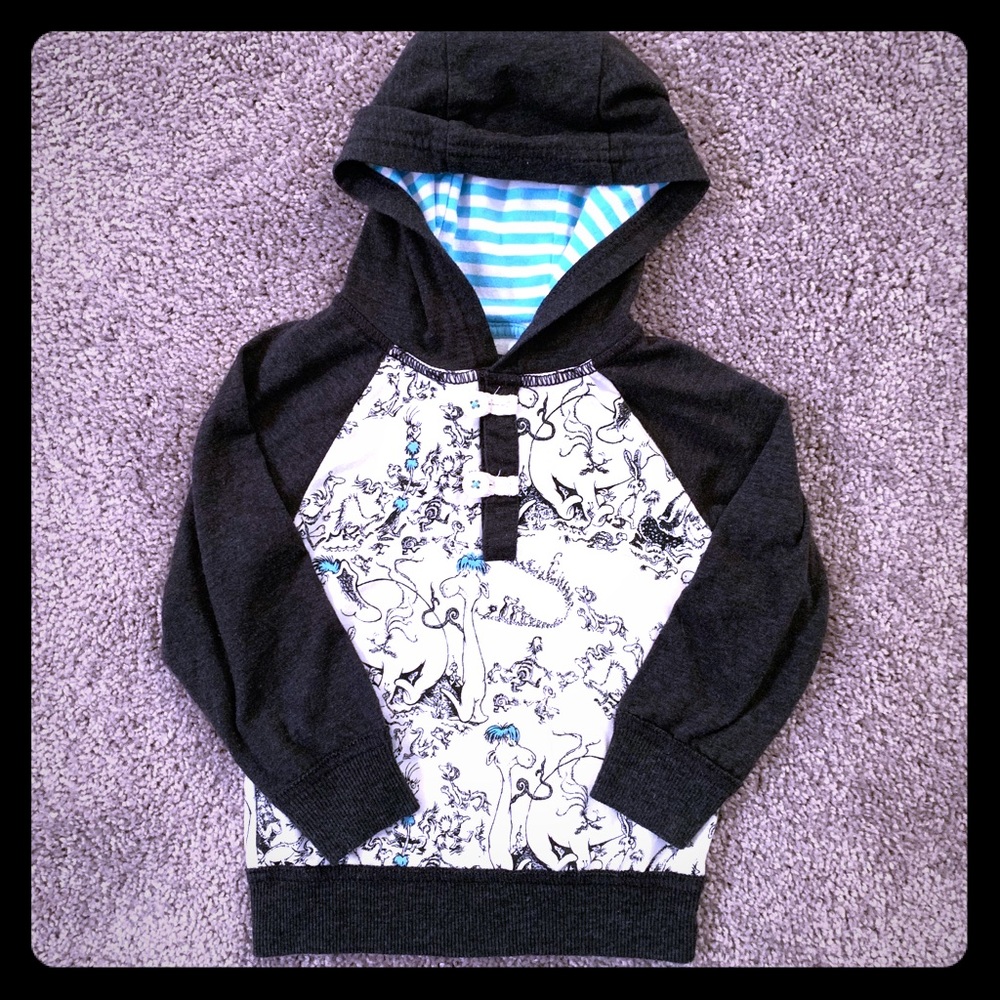 Dr Seuss long sleeve shirt with hood